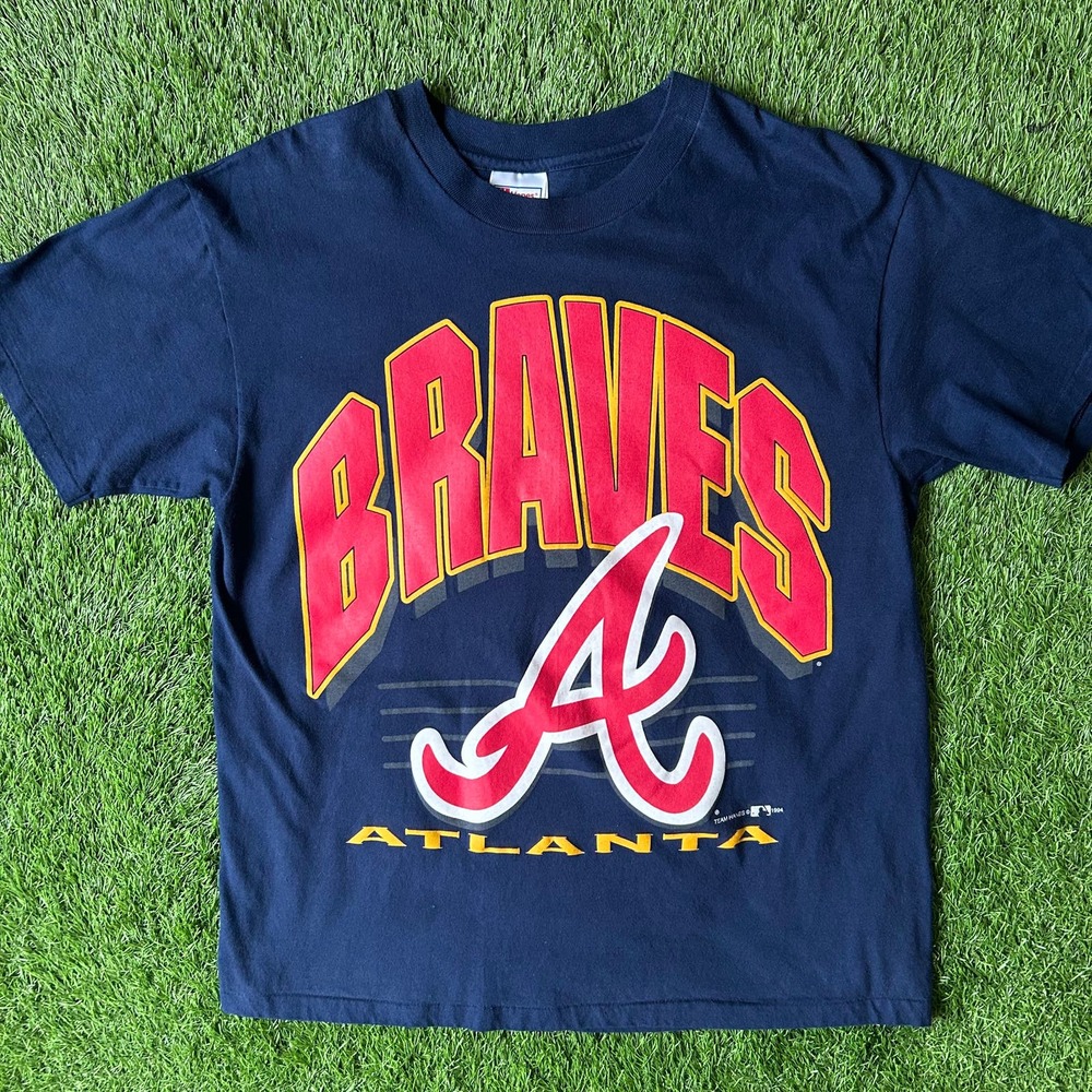 Vintage Navy Atlanta Braves Tee